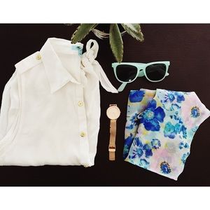 ➕Tie-Front Sleeveless Blouse➕