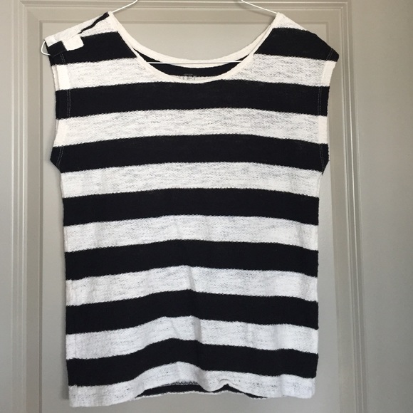 LOFT extra small striped top. Never worn