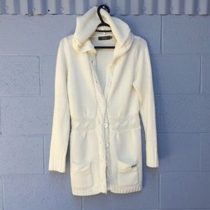 Long White Warm Sweater