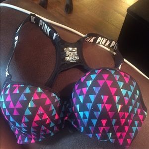 Victoria Secret pink S Ultimate padded sports bra