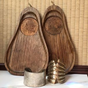 Vintage silver and gold costume jewelry cuffs