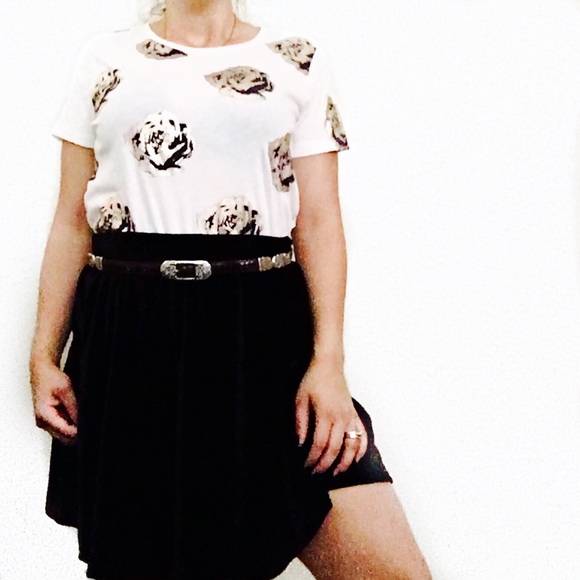 J. Crew Tops - J. Crew metallic gold rose collectors tee