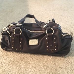 Michael Kora brown leather purse