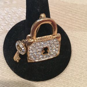 Lock & Key Brooch