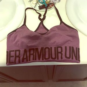 UnderArmour sports bra (m purple)