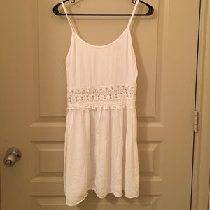nasty gal white crochet dress
