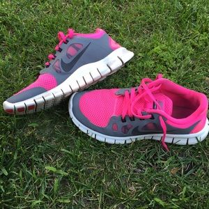 Pink Nike Running Shoes