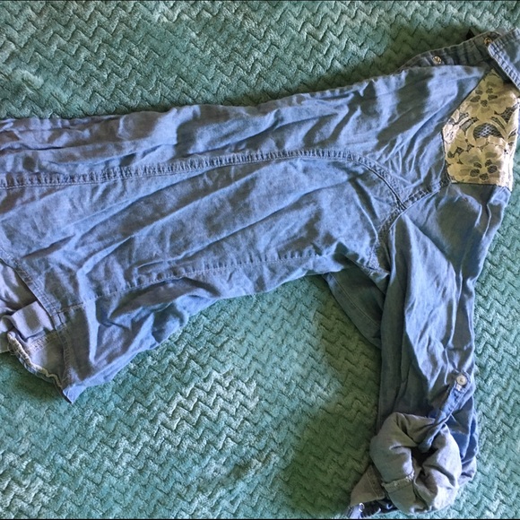 Denim button up
