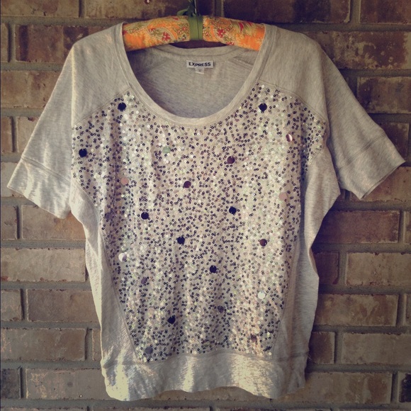 Express sequin shirt✨