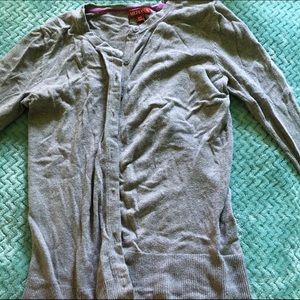 Grey cotton cardigan