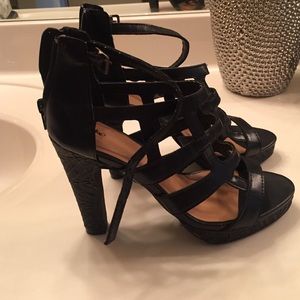 Black Heels with straps