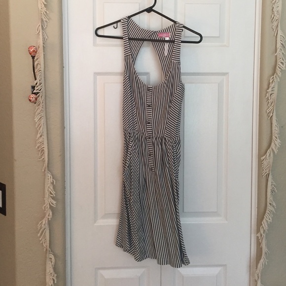 Striped Keyhole Dress