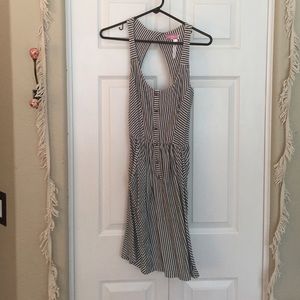 Striped Keyhole Dress