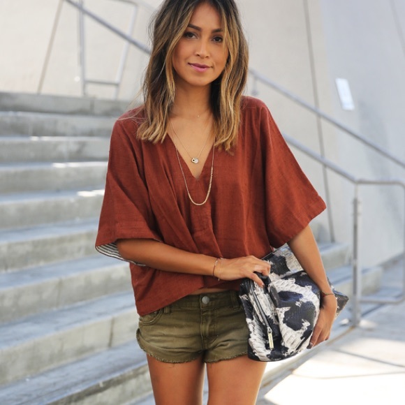 Free People Pants - Free People Army Green Frayed shorts