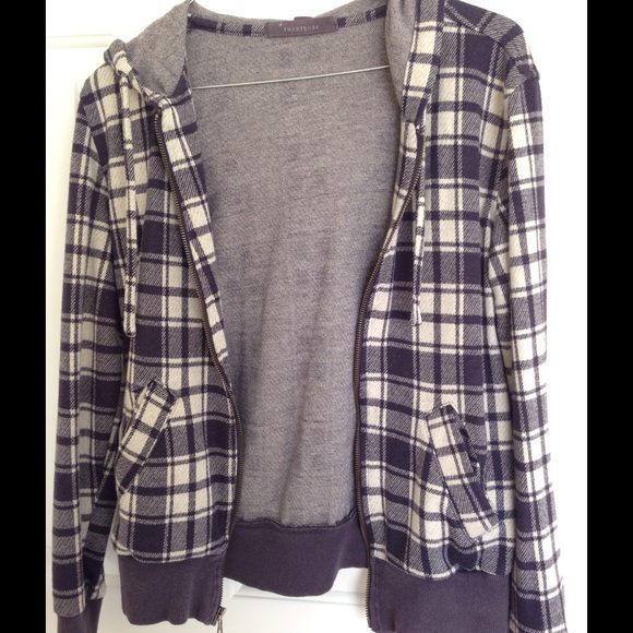 Twenty One Plaid Hoodie - Picture 1 of 4