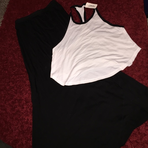 Gently used Black flare maxi skirt