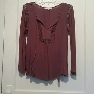 Flowy long-sleeved top