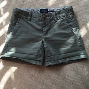 American Eagle Army green shorts