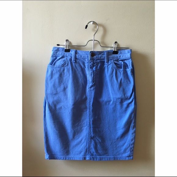 American Apparel Denim High Waist Skirt