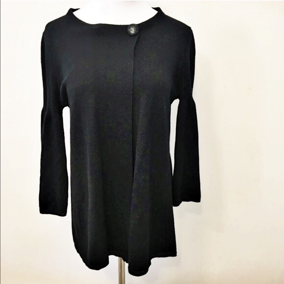 Barneys New York Black Cardigan Sweater