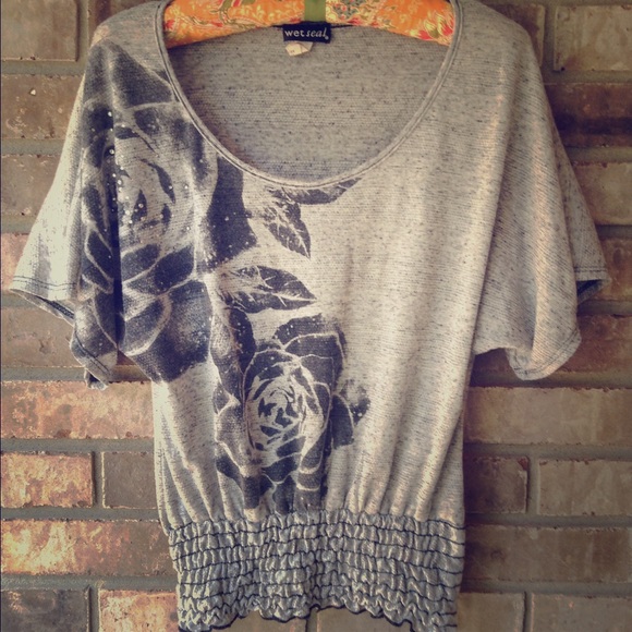 Wet seal rose shirt