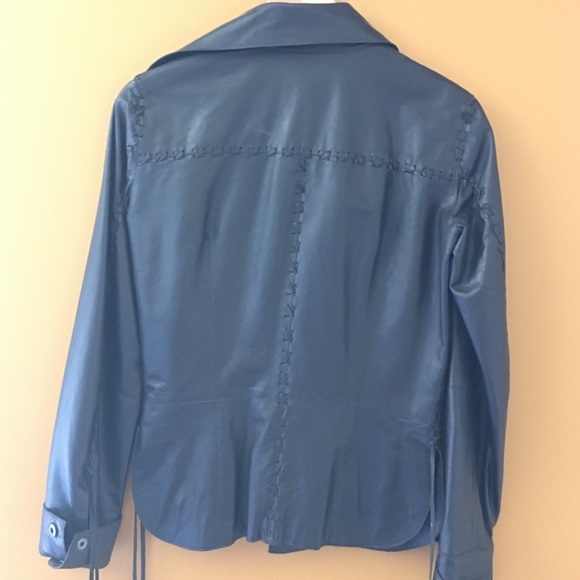 Espresso brown leather jacket from Italy - Picture 2 of 4