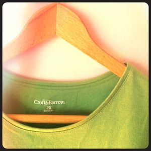 Croft & Barrow Never-Worn Green Tee