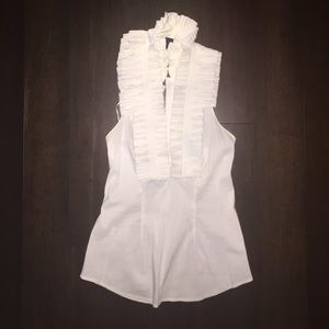 White halter blouse