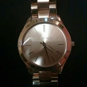 michael kors rose gold watch