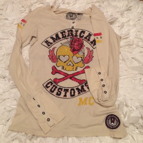 Long sleeve American customs top