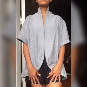Gray, Over-Sized Shrug Sweater
