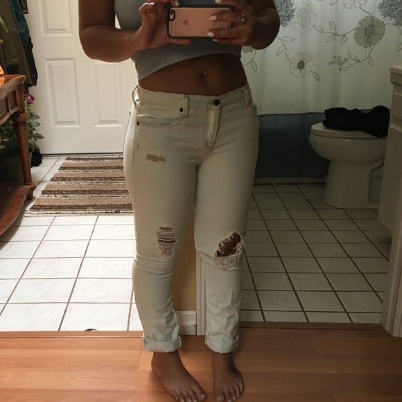 ⚡️GENETIC DENIM Distressed Light Washed Jeans