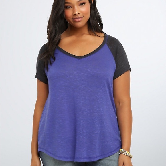 Torrid Raglan Swing Tee