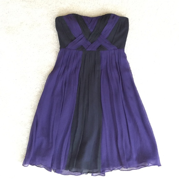 BCBG strapless crepe dress
