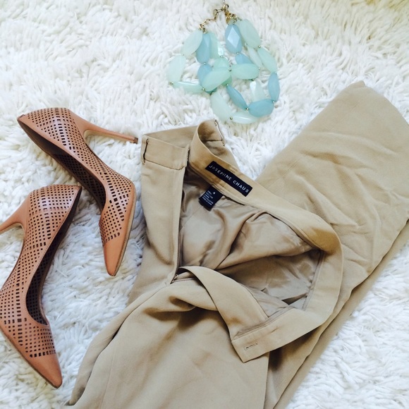 Vintage | Josephine Chaus | High-Waisted Silk Pant - Picture 4 of 7