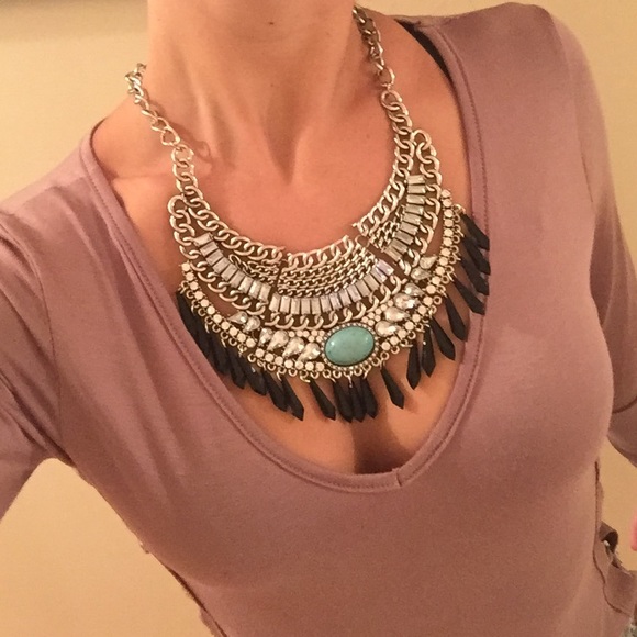 Anthropologie Jewelry - ✨Brand new tribal turquoise necklace✨