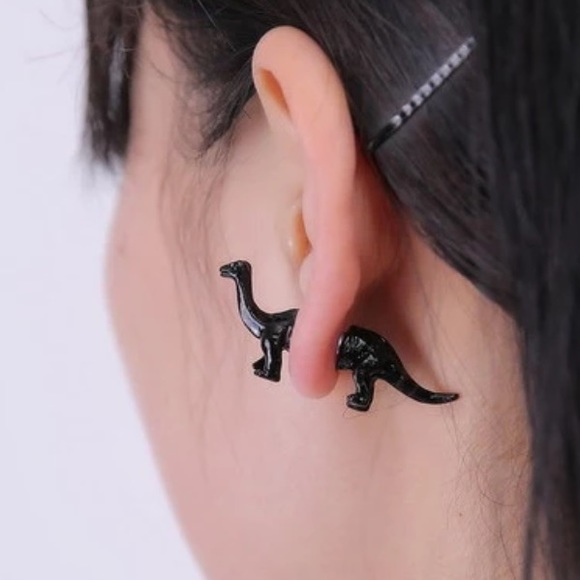Brachiosaurus Earrings - Picture 3 of 4
