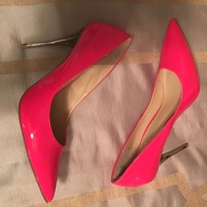 Rock & Republic Hot Pink and Silver High Heels