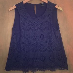 Navy blue tank top that has barely been worn.
