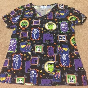 Halloween Scrub top