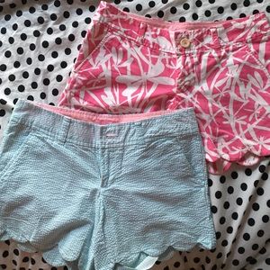 Lily Pulitzer scalloped shorts