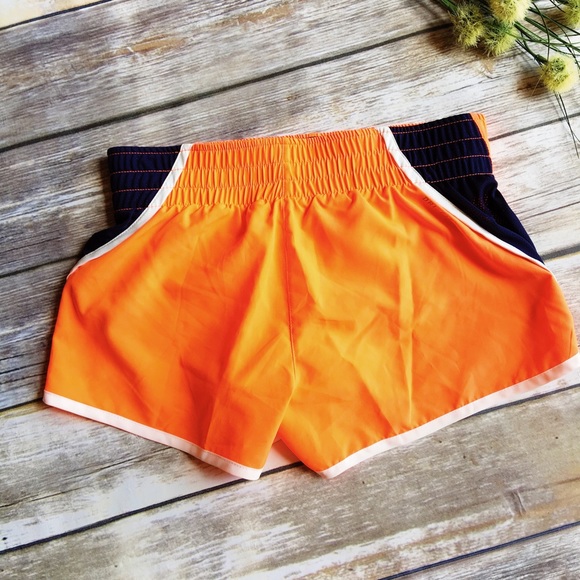 MOVING SALE 🚛 Nike Orange & Navy Dri-Fit Shorts - Picture 2 of 3