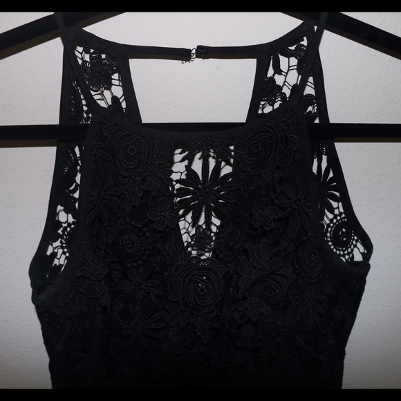 Black Lace Mini Sundress