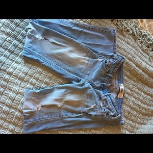 ripped hollister jeans