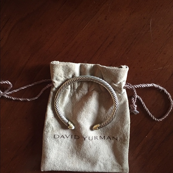 David Yurman Cable Bracelet with Pearls & 14K Gold