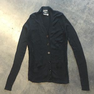 Black Lightweight Cardigan