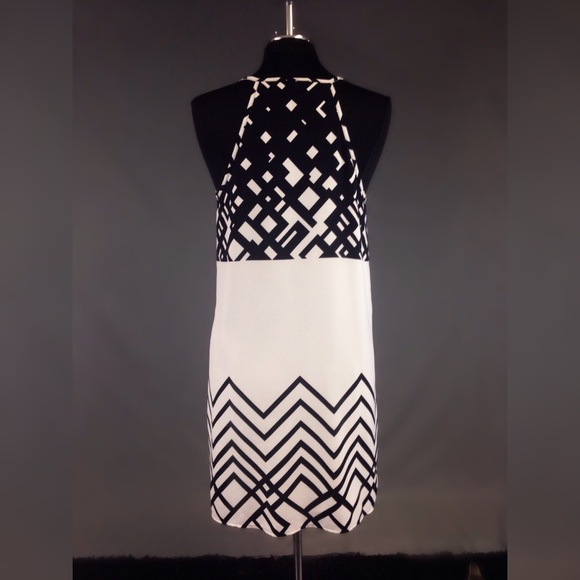 🎃🎃🎃UnderSkies Black/CreamPrint Dress - Picture 2 of 4