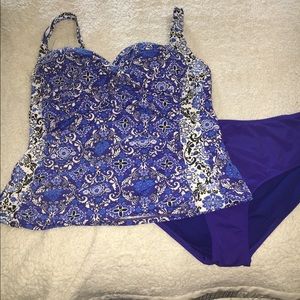 Women's plus 18W Liz Claiborne tanking top/botto