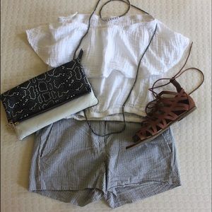 J. Crew seersucker shorts