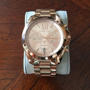 BRADSHAW ROSE GOLD-TONE STAINLESS STEEL WATCH